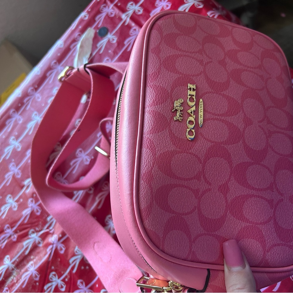 RARE Jamie Coach pink lemonade bag